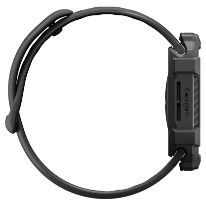 Husa Spigen Rugged Armor pentru Apple Watch Series 12 42mm, Neagra Mata ACS11877