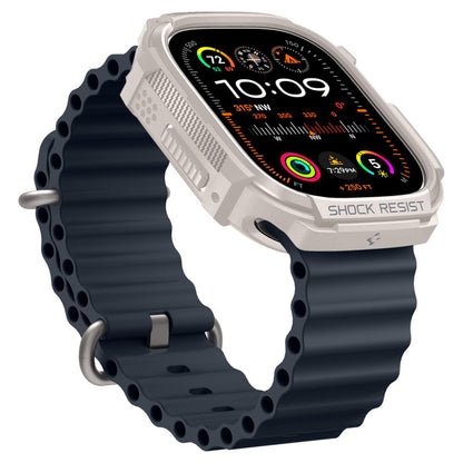 Husa Spigen Rugged Armor pentru Apple Watch Ultra Series, Bej ACS07381