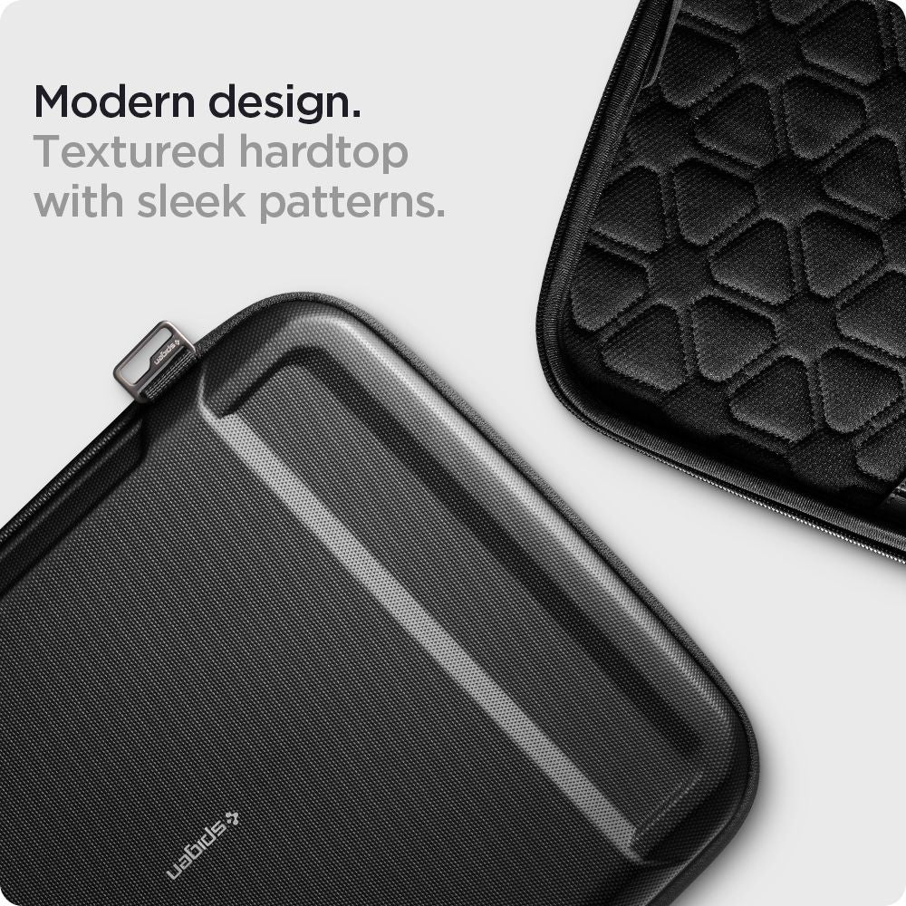Husa Spigen Rugged Armor pentru Laptop 13inch - 14inch, Neagra AFA04270