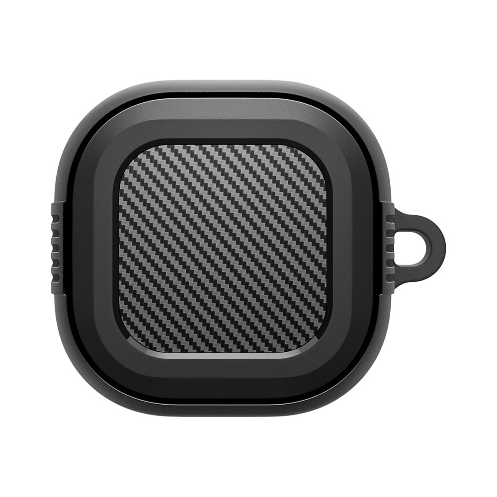 Husa Spigen Rugged Armor pentru Samsung Galaxy Buds4 / Buds4 Pro, Neagra Mata ACS11200