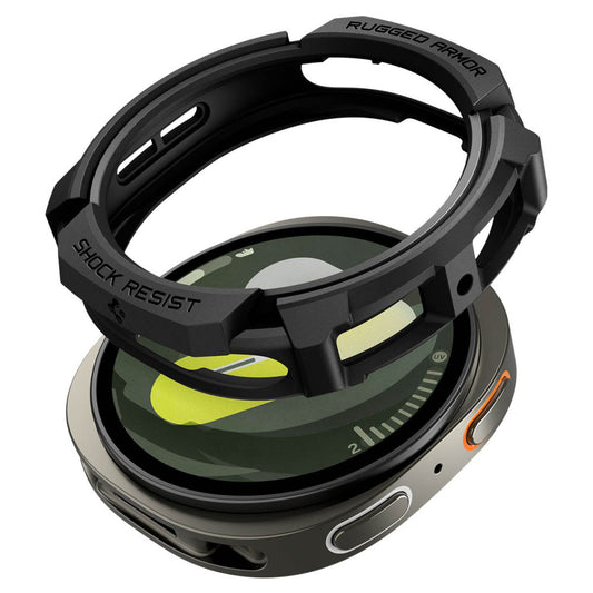 Husa Spigen Rugged Armor pentru Samsung Galaxy Watch8 40mm, Neagra ACS10004