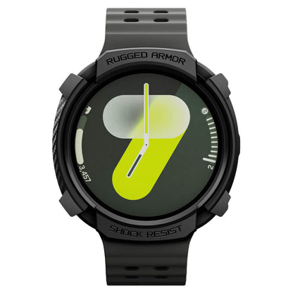 Husa Spigen Rugged Armor pentru Samsung Galaxy Watch8 44mm, Neagra Mata ACS10006