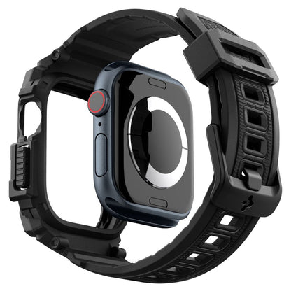 Husa Spigen Rugged Armor Pro pentru Apple Watch Series 10 42mm, Neagra Mata ACS08591