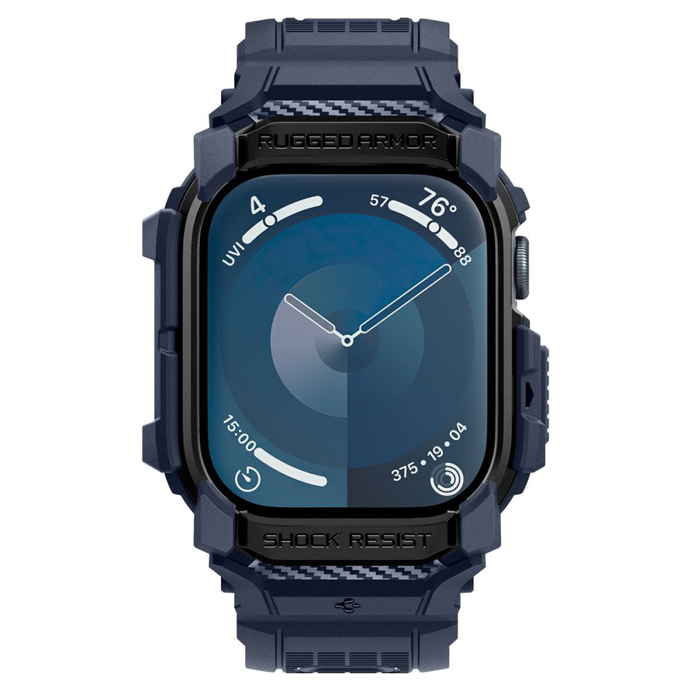 Husa Spigen Rugged Armor Pro pentru Apple Watch Series 10 / 11 46mm, Bleumarin