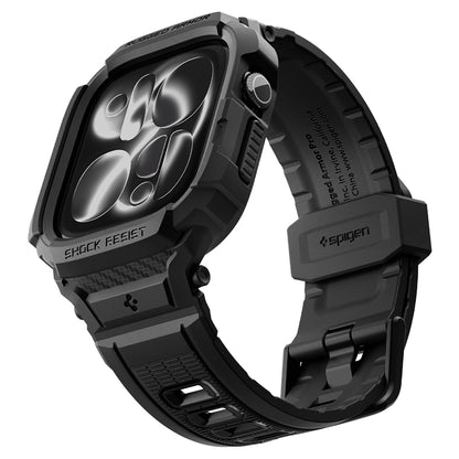 Husa Spigen Rugged Armor Pro pentru Apple Watch Series 12 46mm, Neagra Mata ACS11894