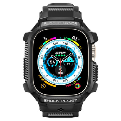 Husa Spigen Rugged Armor Pro pentru Apple Watch Ultra Series, Neagra