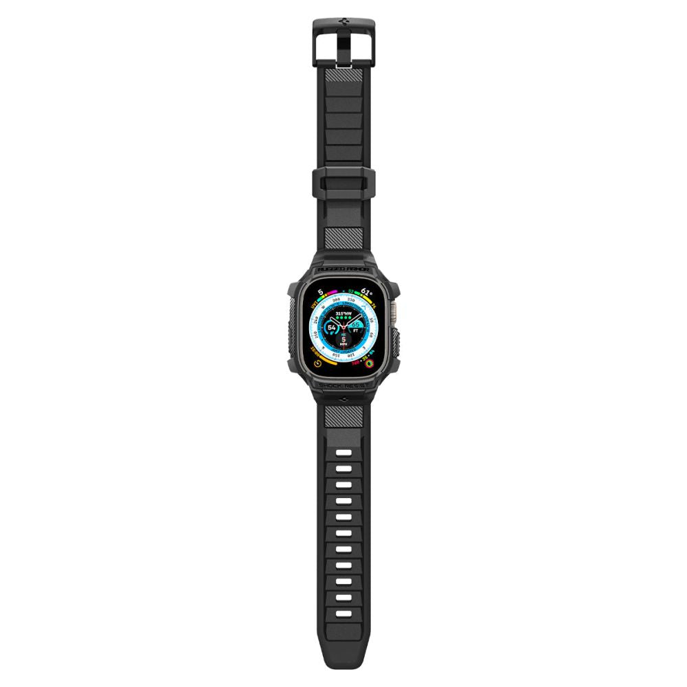 Husa Spigen Rugged Armor Pro pentru Apple Watch Ultra Series, Neagra