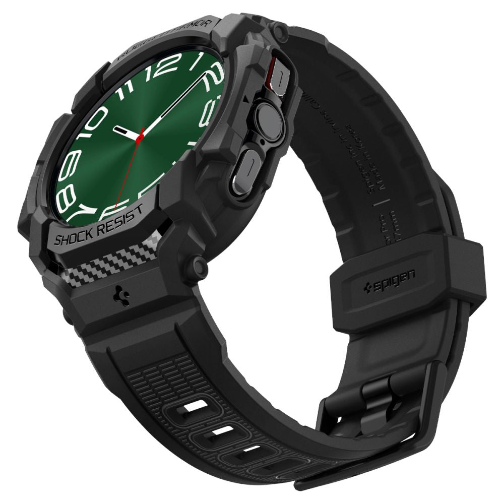 Husa Spigen Rugged Armor Pro pentru Samsung Galaxy Watch Ultra, Neagra ACS08427