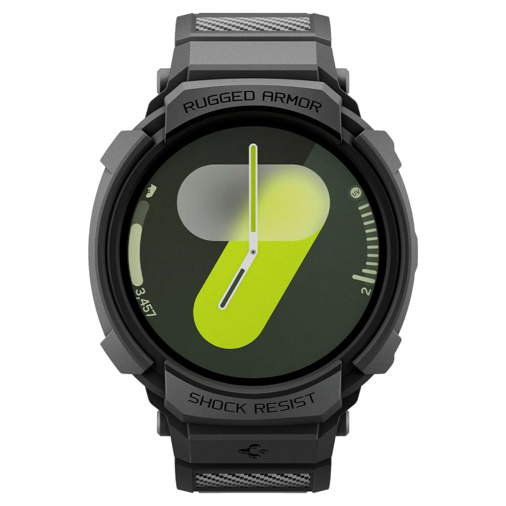 Husa Spigen Rugged Armor Pro pentru Samsung Galaxy Watch8 40mm, Neagra Mata ACS10005