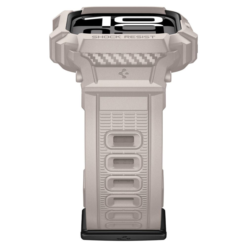 Husa Spigen Rugged Armor Pro V2 pentru Apple Watch Series 10 / 11 46mm, Bej ACS10506