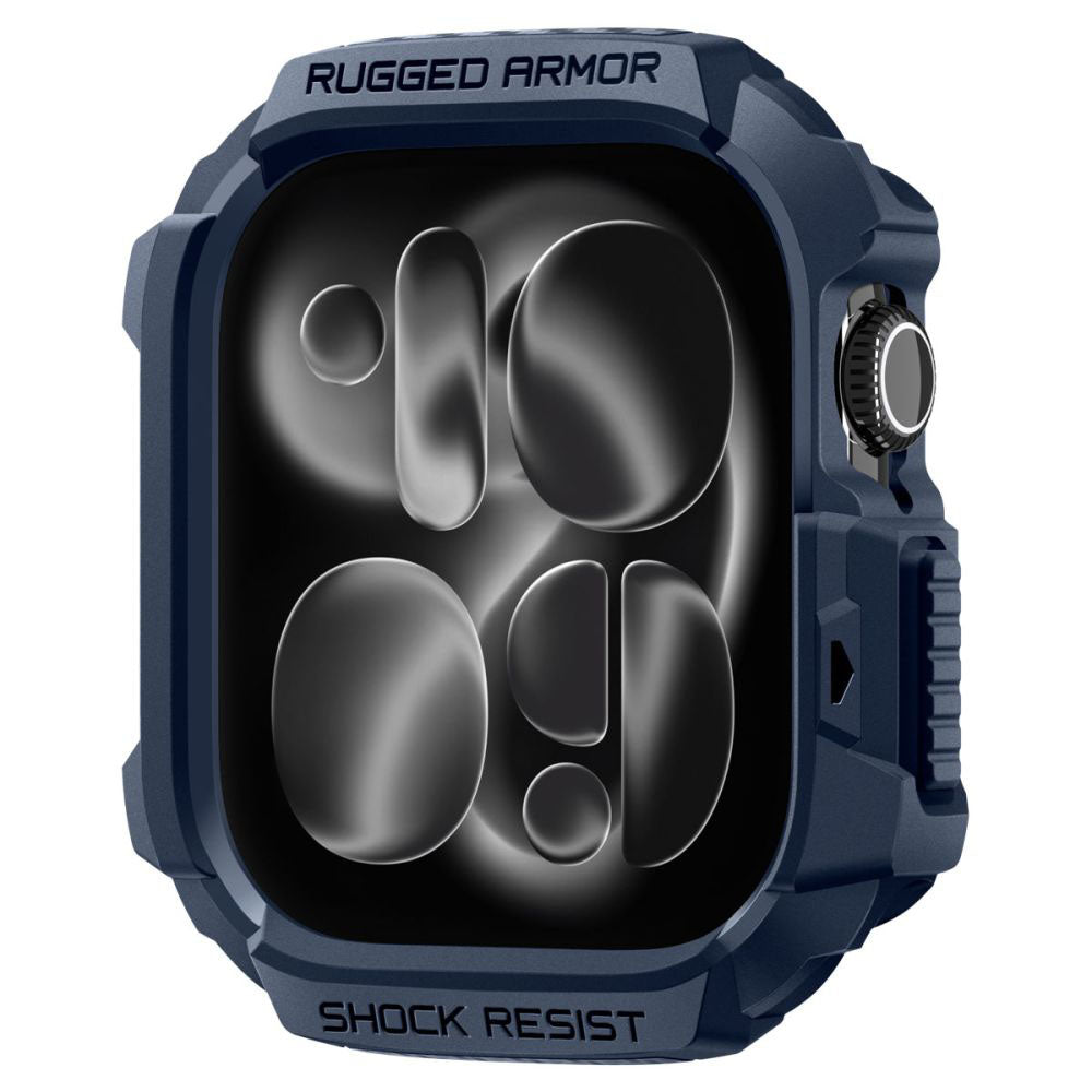 Husa Spigen Rugged Armor V2 pentru Apple Watch Series 10 / 11 42mm, Bleumarin
