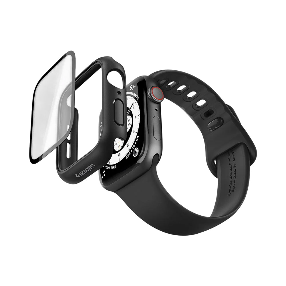 Husa Spigen Thin Fit 360 pentru Apple Watch Series 44mm, Neagra ACS11592