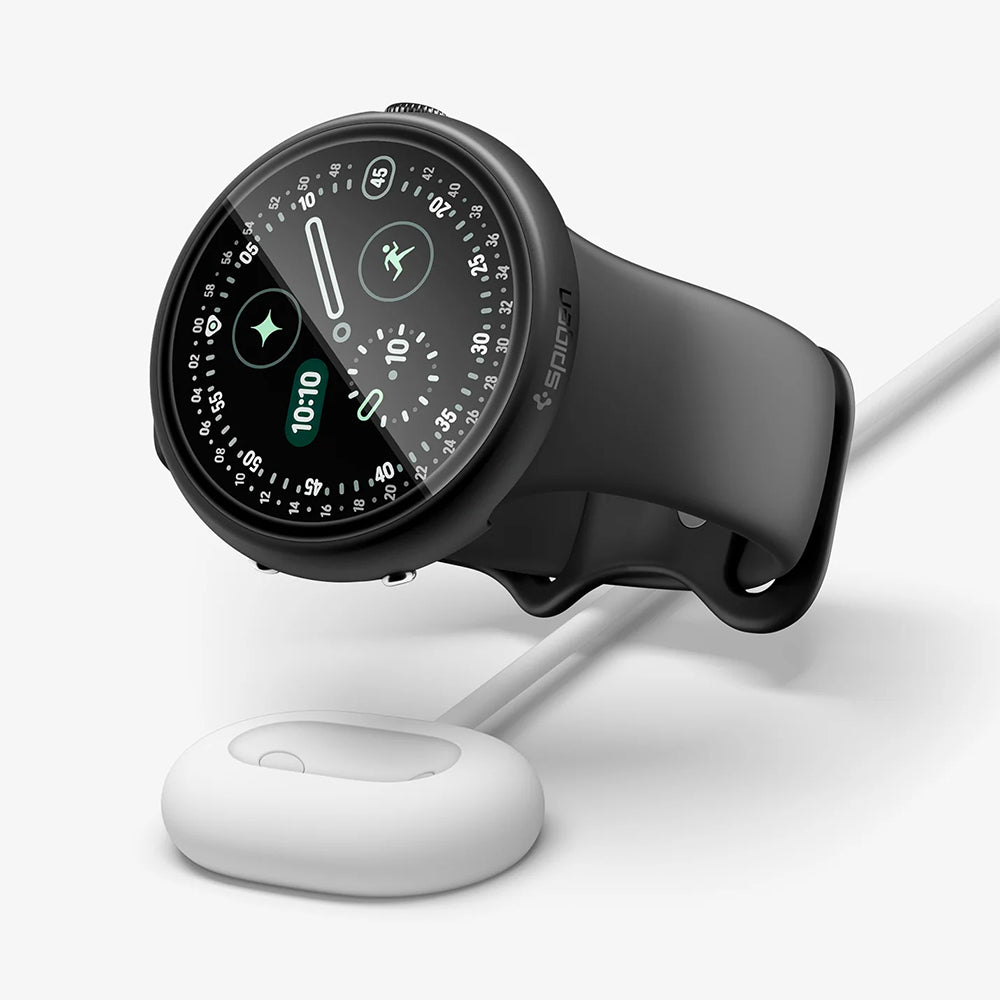 Husa Spigen Thin Fit 360 pentru Google Pixel Watch 41mm Series, Neagra ACS11750