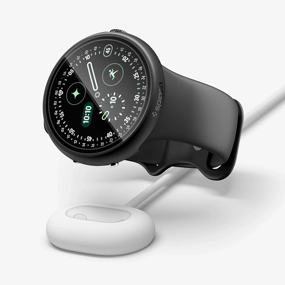 Husa Spigen Thin Fit 360 pentru Google Pixel Watch 45mm Series, Neagra ACS11746