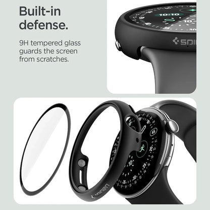Husa Spigen Thin Fit 360 pentru Google Pixel Watch 45mm Series, Neagra ACS11746