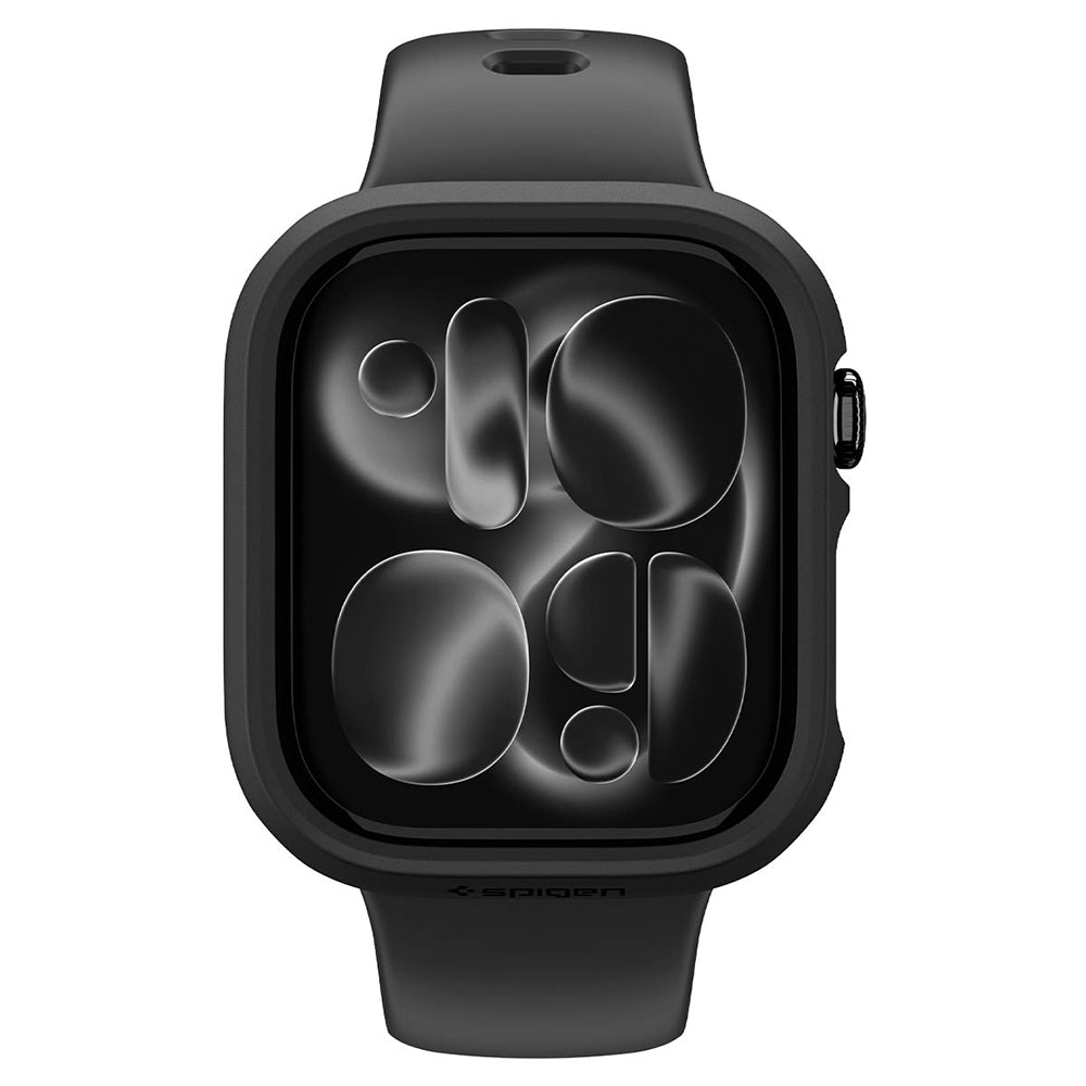 Husa Spigen Thin Fit pentru Apple Watch 12 42mm, Neagra ACS11880