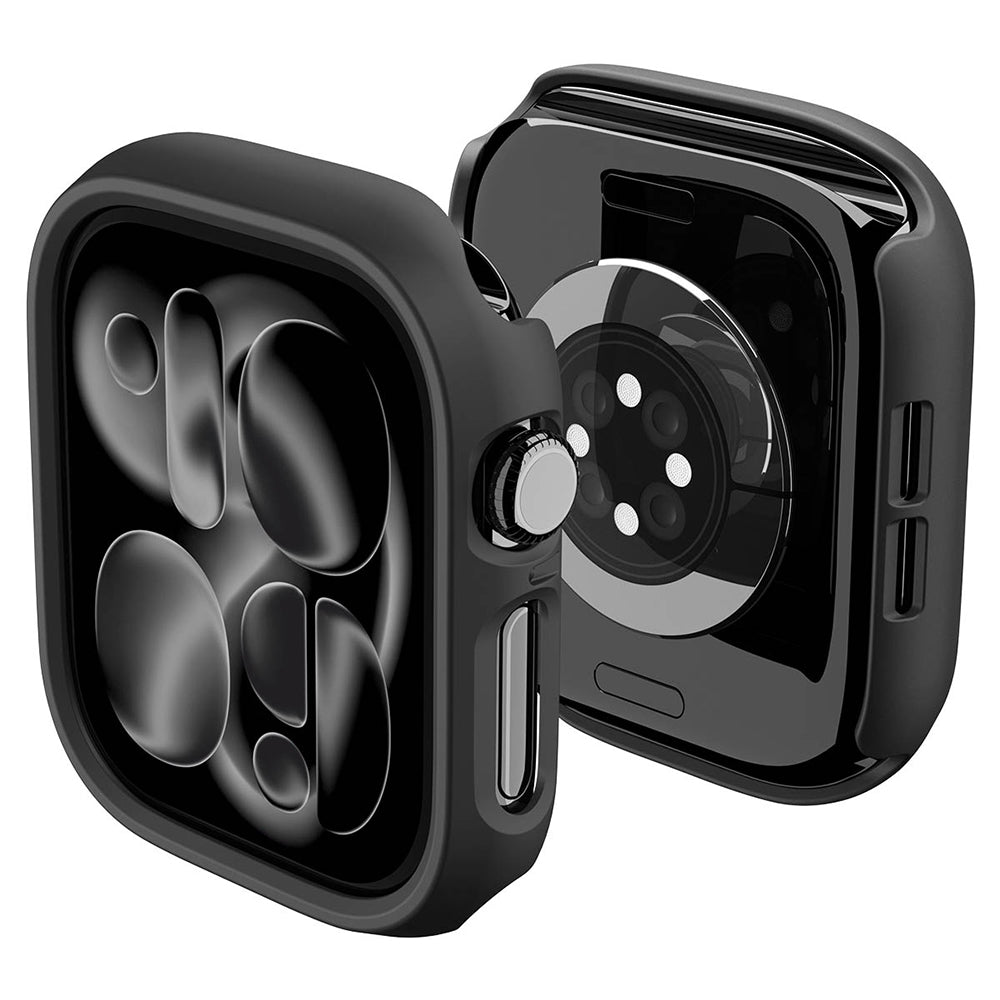 Husa Spigen Thin Fit pentru Apple Watch 12 46mm, Neagra ACS11890