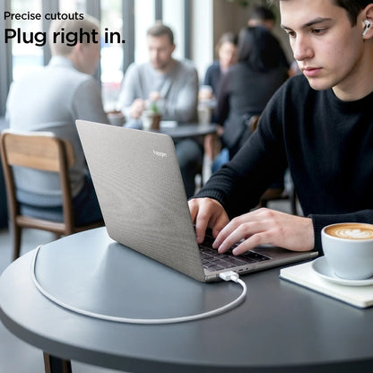 Husa Spigen Urban Fit pentru Apple MacBook Neo 13inch, Gri ACS11542