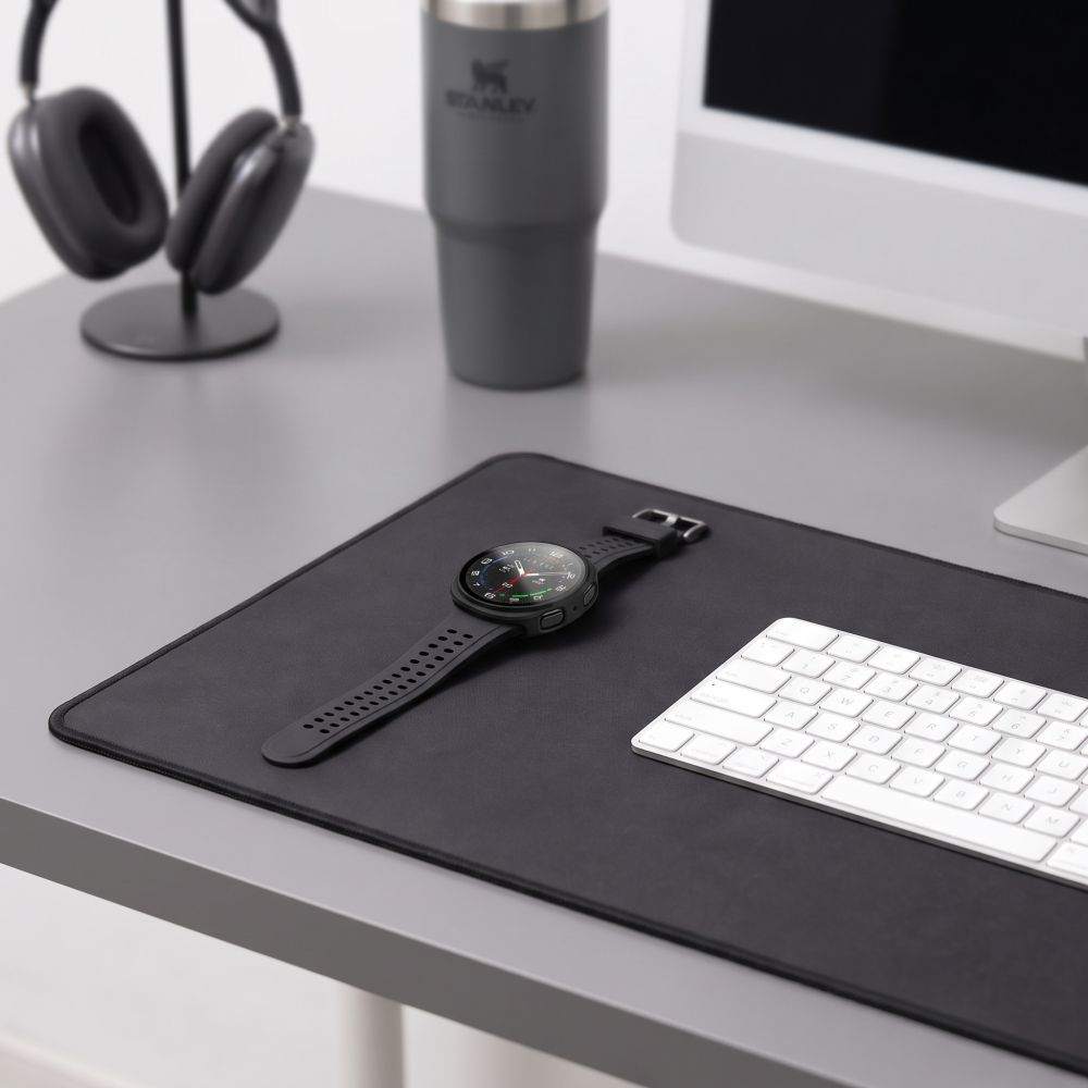 Husa Tech-Protect Defense pentru Samsung Galaxy Watch9 / Watch8 40mm, Set 2 bucati, Neagra / Transparenta
