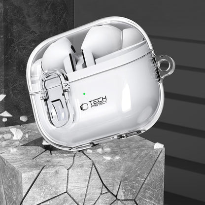 Husa Tech-Protect Flexair pentru Samsung Galaxy Buds3 FE / Buds3 Pro / Buds3, Transparenta