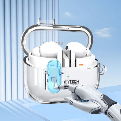 Husa Tech-Protect Flexair pentru Samsung Galaxy Buds3 FE / Buds3 Pro / Buds3, Transparenta