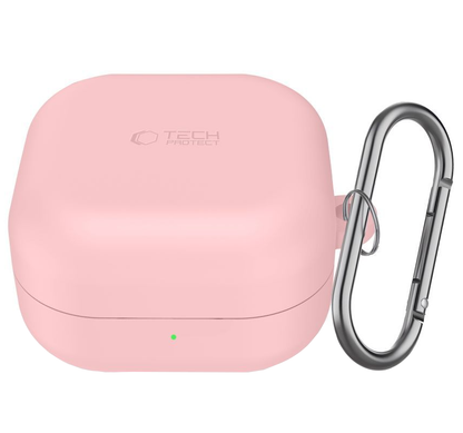 Husa Tech-Protect Silicone Hook pentru Samsung Galaxy Buds4 / Buds4 Pro, Roz