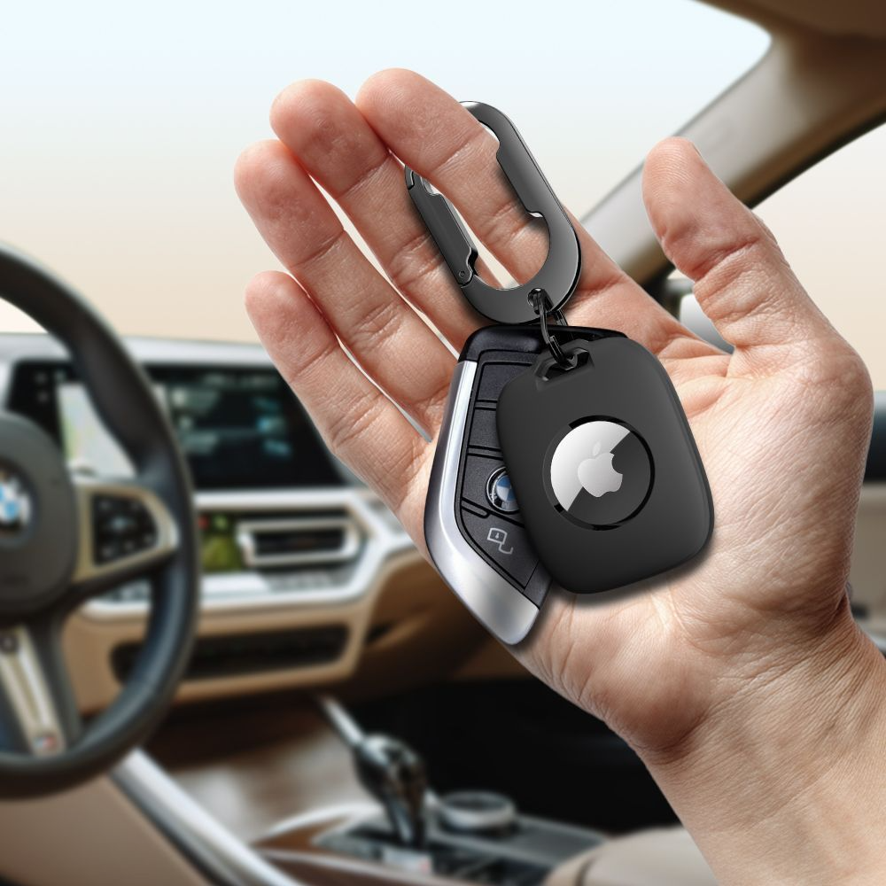 Husa Tech-Protect Velar pentru Apple AirTag, Neagra