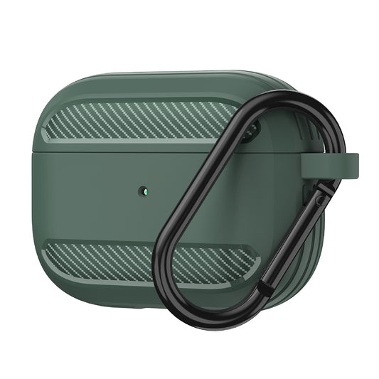 Husa Techsuit Carbon pentru Apple AirPods 3, Verde