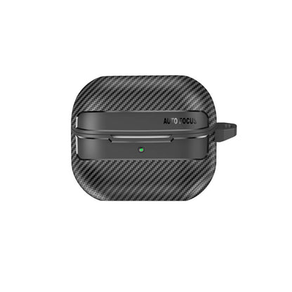 Husa Techsuit CarbonFiber pentru Samsung Galaxy Buds3 FE / Buds3 Pro / Buds3, Neagra