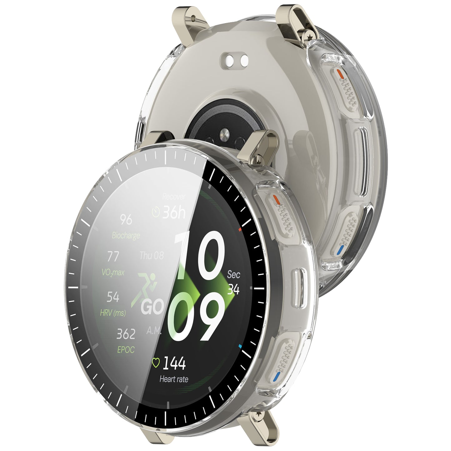 Husa Techsuit Defense360 Pro pentru Amazfit Active 3 Premium, Transparenta