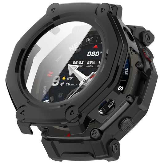 Husa Techsuit Defense360 Pro pentru Amazfit T-Rex 3 Pro, Neagra