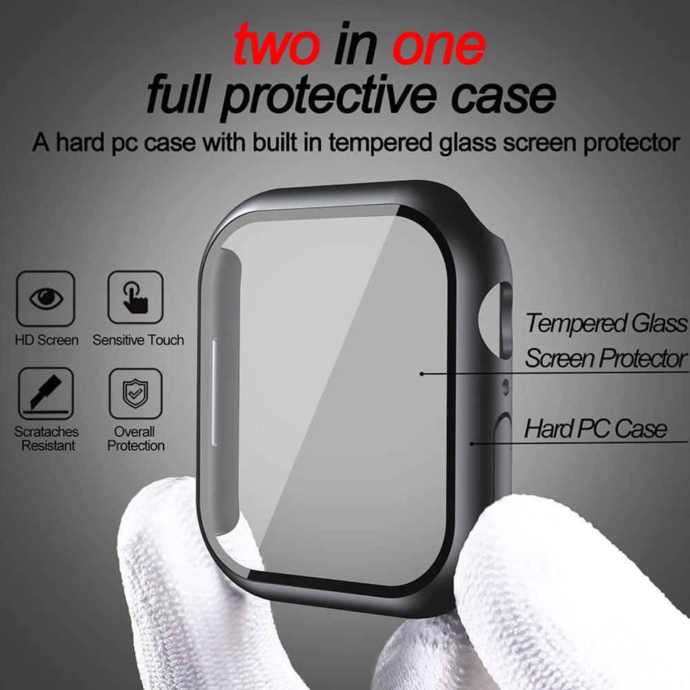Husa Techsuit Defense360 Pro pentru Apple Watch 7 41mm Series, Neagra