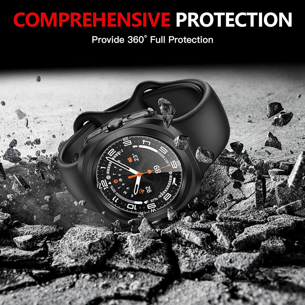 Husa Techsuit Defense360 Pro pentru Samsung Galaxy Watch Ultra, Neagra