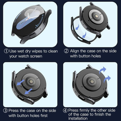 Husa Techsuit Defense360 Pro pentru Samsung Galaxy Watch7 40mm, Neagra