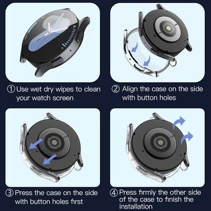 Husa Techsuit Defense360 Pro pentru Samsung Galaxy Watch7 40mm, Transparenta