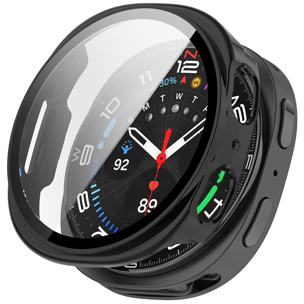 Husa Techsuit Defense360 Pro pentru Samsung Galaxy Watch9 / Watch8 44mm, Neagra Mata