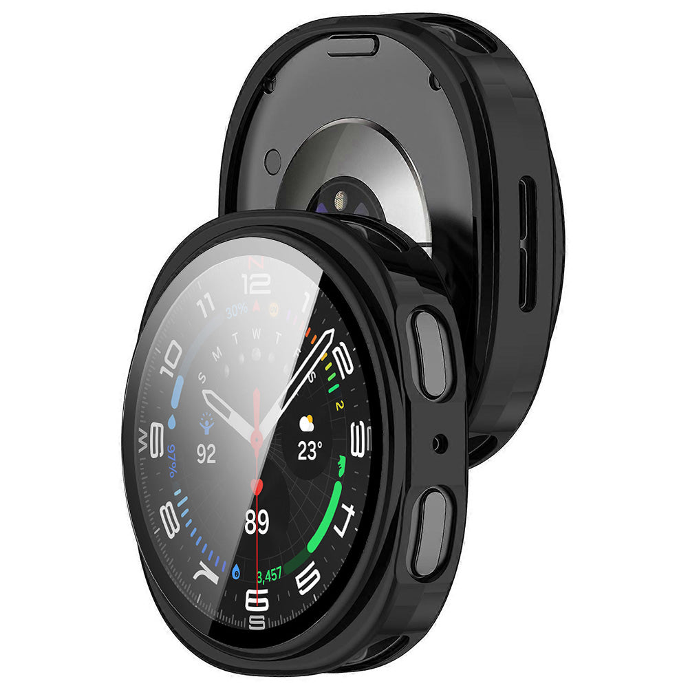 Husa Techsuit Defense360 Pro pentru Samsung Galaxy Watch9 / Watch8 44mm, Neagra Mata