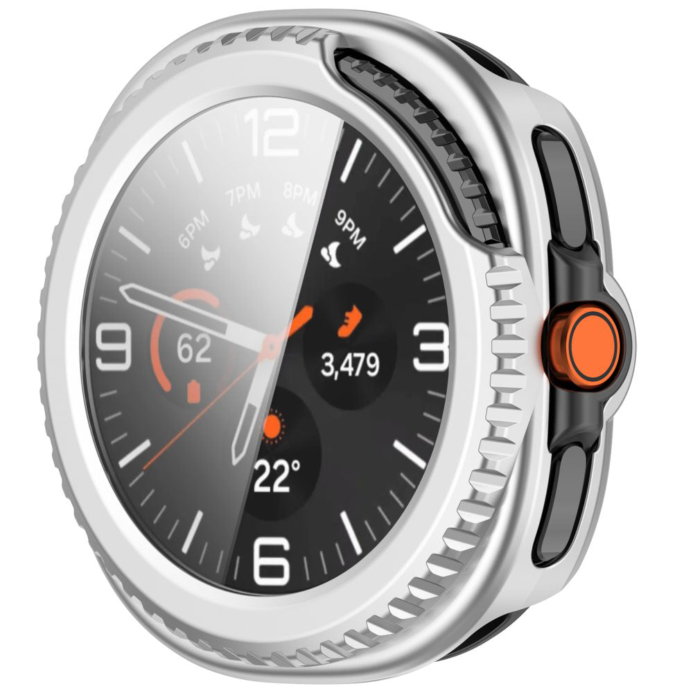 Husa Techsuit Defense360 Pro pentru Samsung Galaxy Watch8 Classic, Argintie