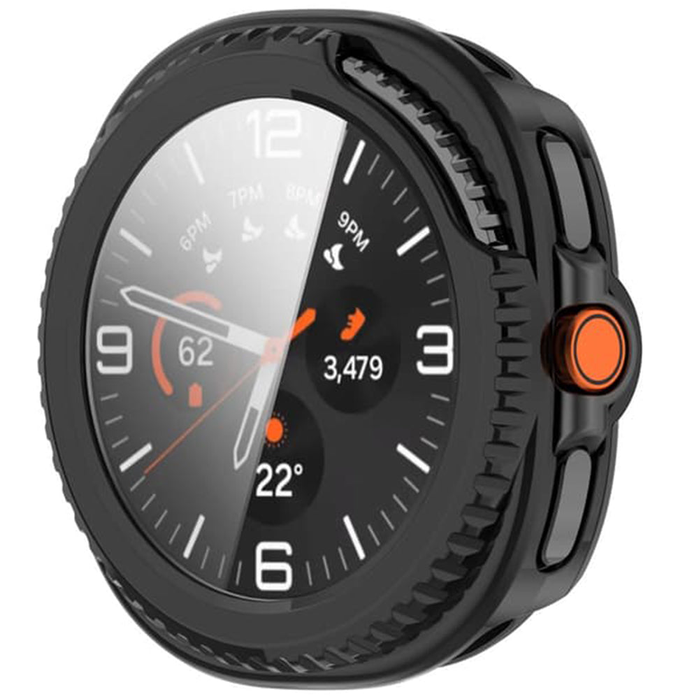 Husa Techsuit Defense360 Pro pentru Samsung Galaxy Watch8 Classic, Neagra Mata
