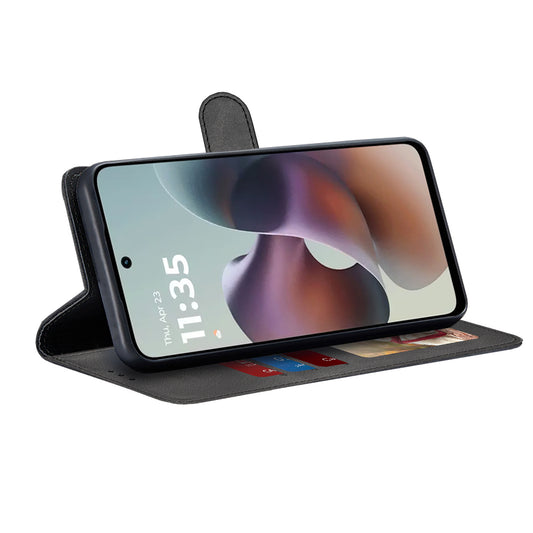 Husa pentru Motorola Moto G56, Techsuit, Diary Book, Neagra