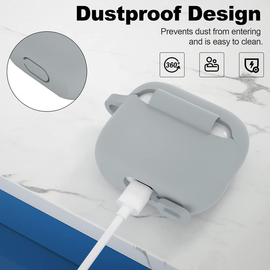 Husa Techsuit Silicone pentru Apple AirPods 3, Mov
