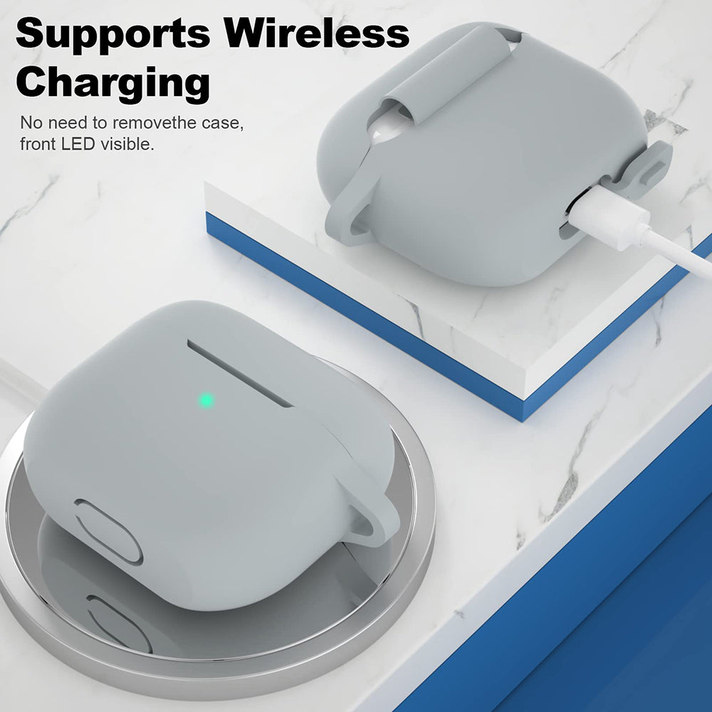 Husa Techsuit Silicone pentru Apple AirPods 3, Mov