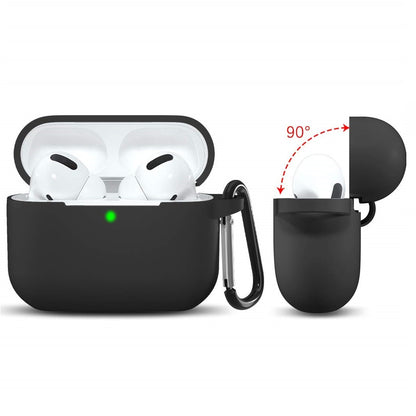 Husa Techsuit Silicone pentru Apple AirPods 3, Neagra