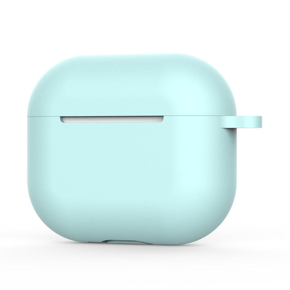 Husa Techsuit Silicone pentru Apple AirPods 4, Turcoaz Deschis