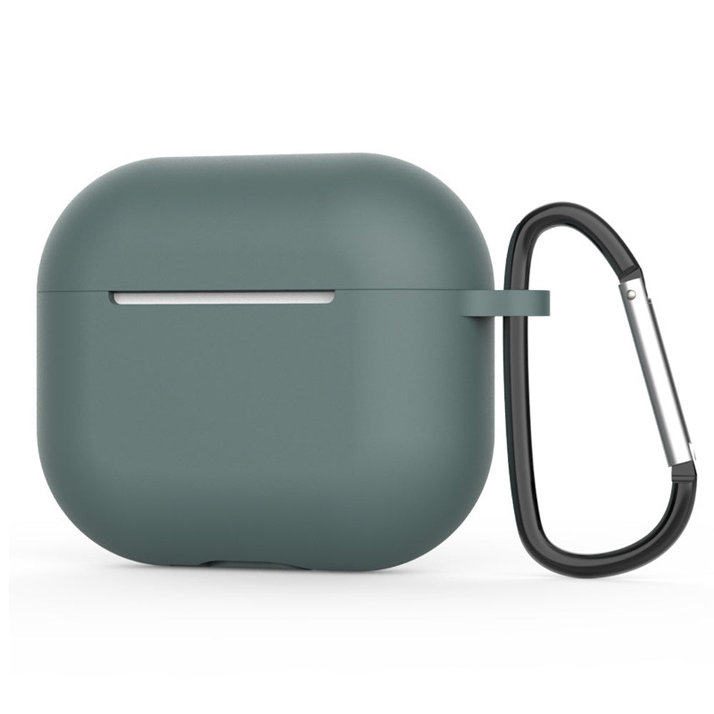 Husa Techsuit Silicone pentru Apple AirPods 4, Verde Inchis