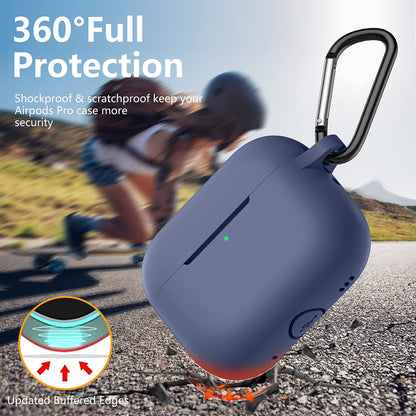 Husa Techsuit Silicone pentru Apple AirPods Pro Series, Bleumarin