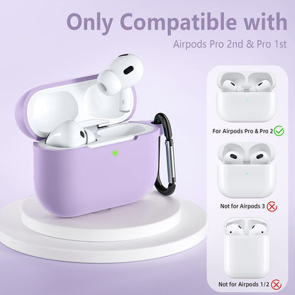 Husa Techsuit Silicone pentru Apple AirPods Pro Series, Mov