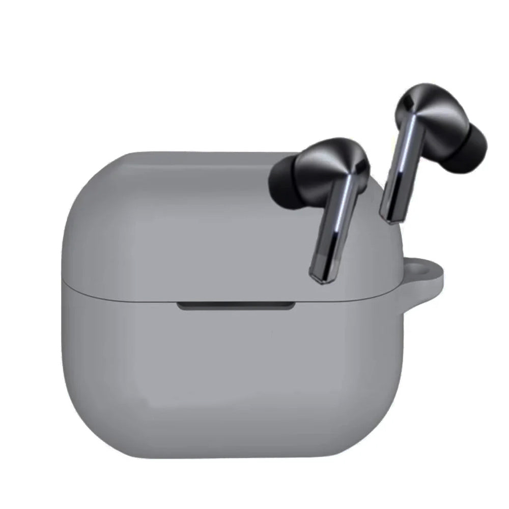 Husa Techsuit Silicone pentru Samsung Galaxy Buds3 FE / Buds3 Pro / Buds3, Gri