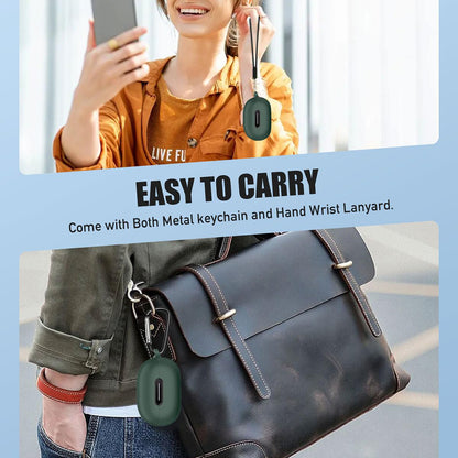 Husa Techsuit Silicone pentru Apple AirPods Gen 1 / Gen 2, Neagra