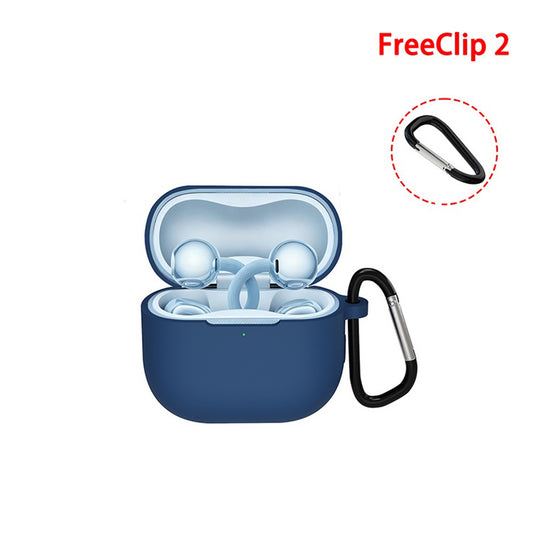 Husa Techsuit Silicone pentru Huawei FreeClip 2, Neagra